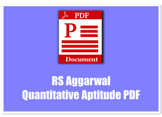 RS Aggarwal Quantitative Aptitude PDF
